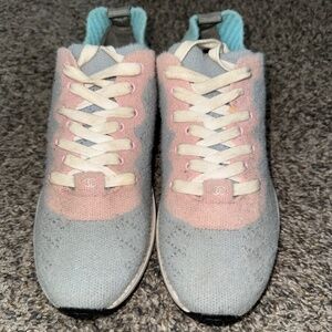 Autre Marque Chanel grey / pink / Blue 2019 Mixed Fabric Knit Sneakers Multiple